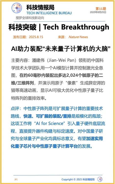 全球最新前沿科技动态0825-科技情报局