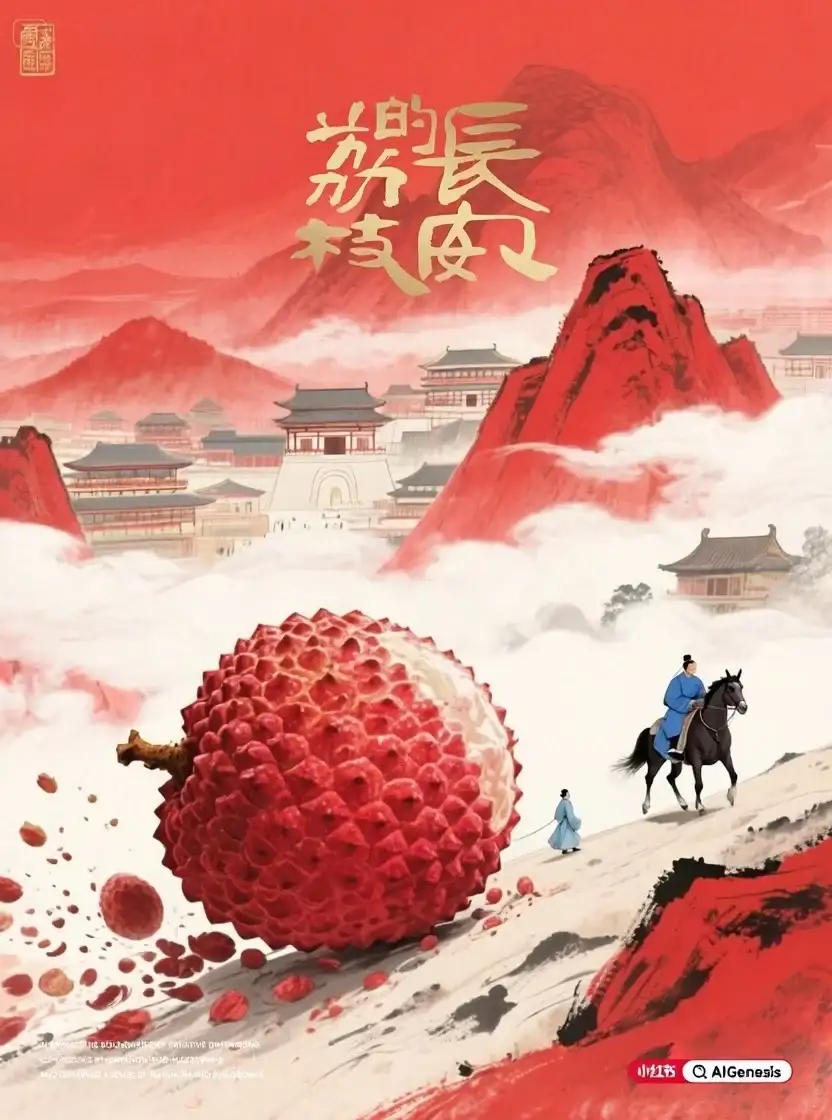 AIGC' | AI直出《长安的荔枝》海报(附提示词）