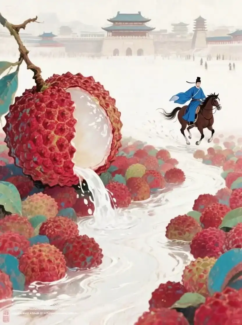 AIGC' | AI直出《长安的荔枝》海报(附提示词）