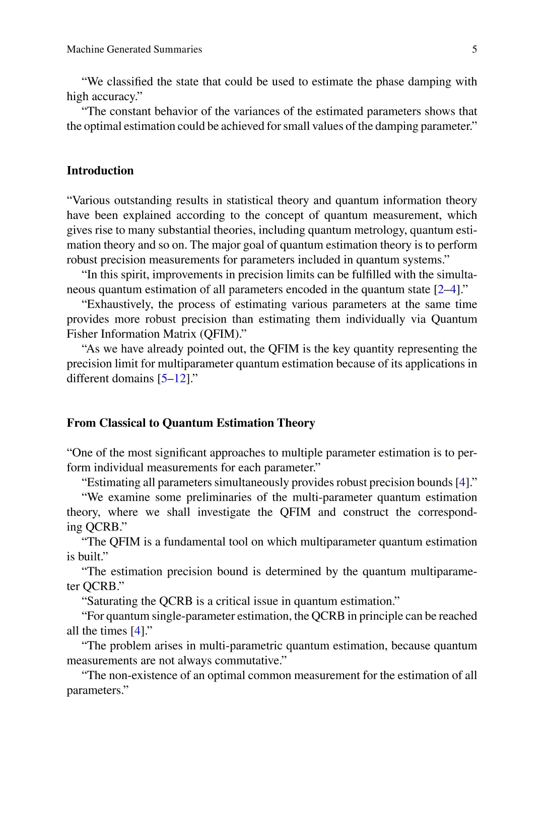 科学技术@量子人工智能：机器生成文献概述
