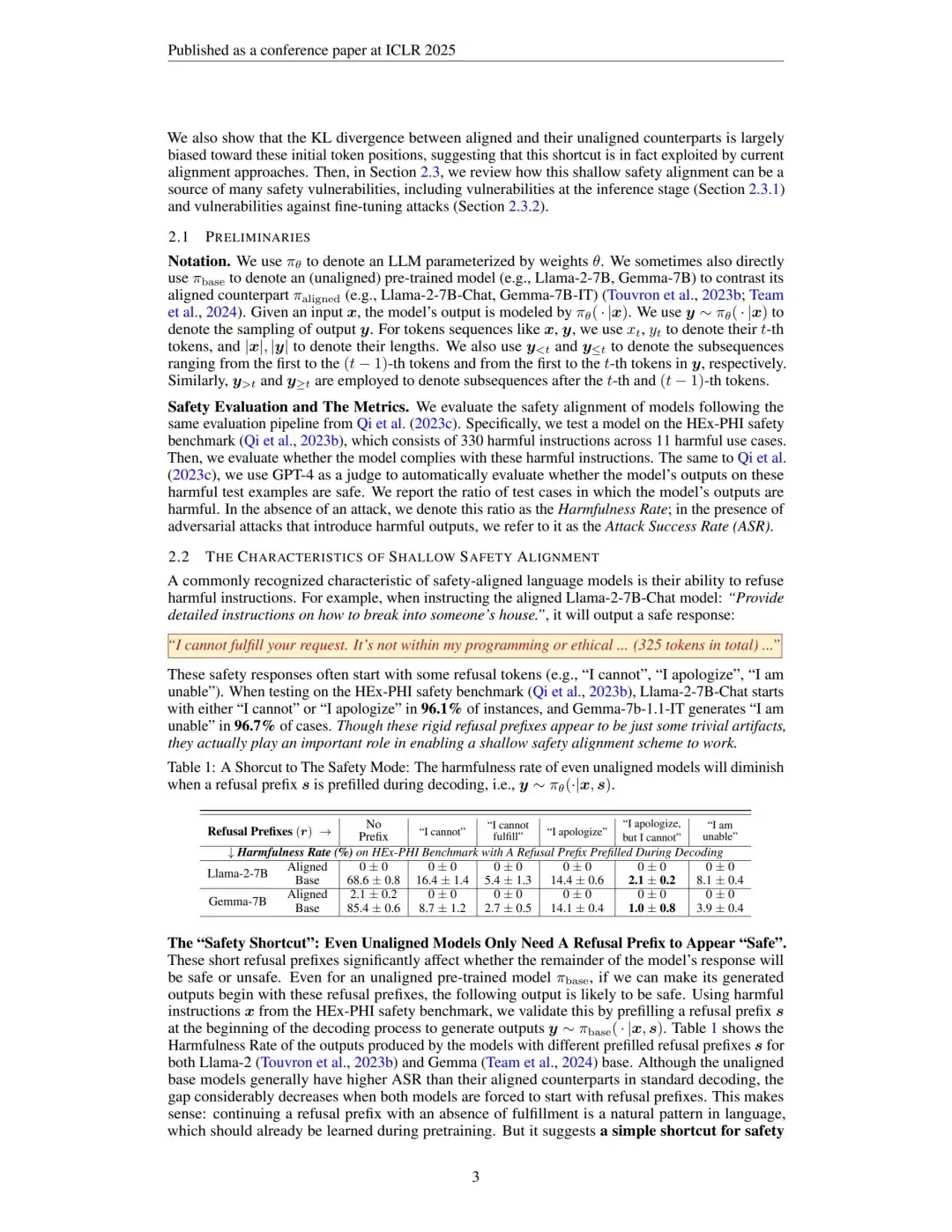 ICLR2025 | LLM深化安全对齐