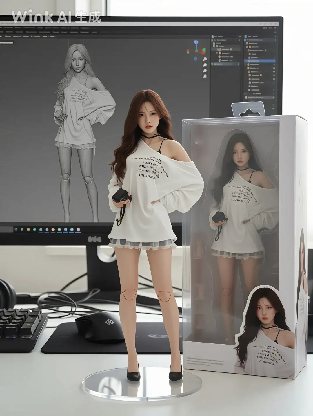 一键出!大学生自己的真人手办