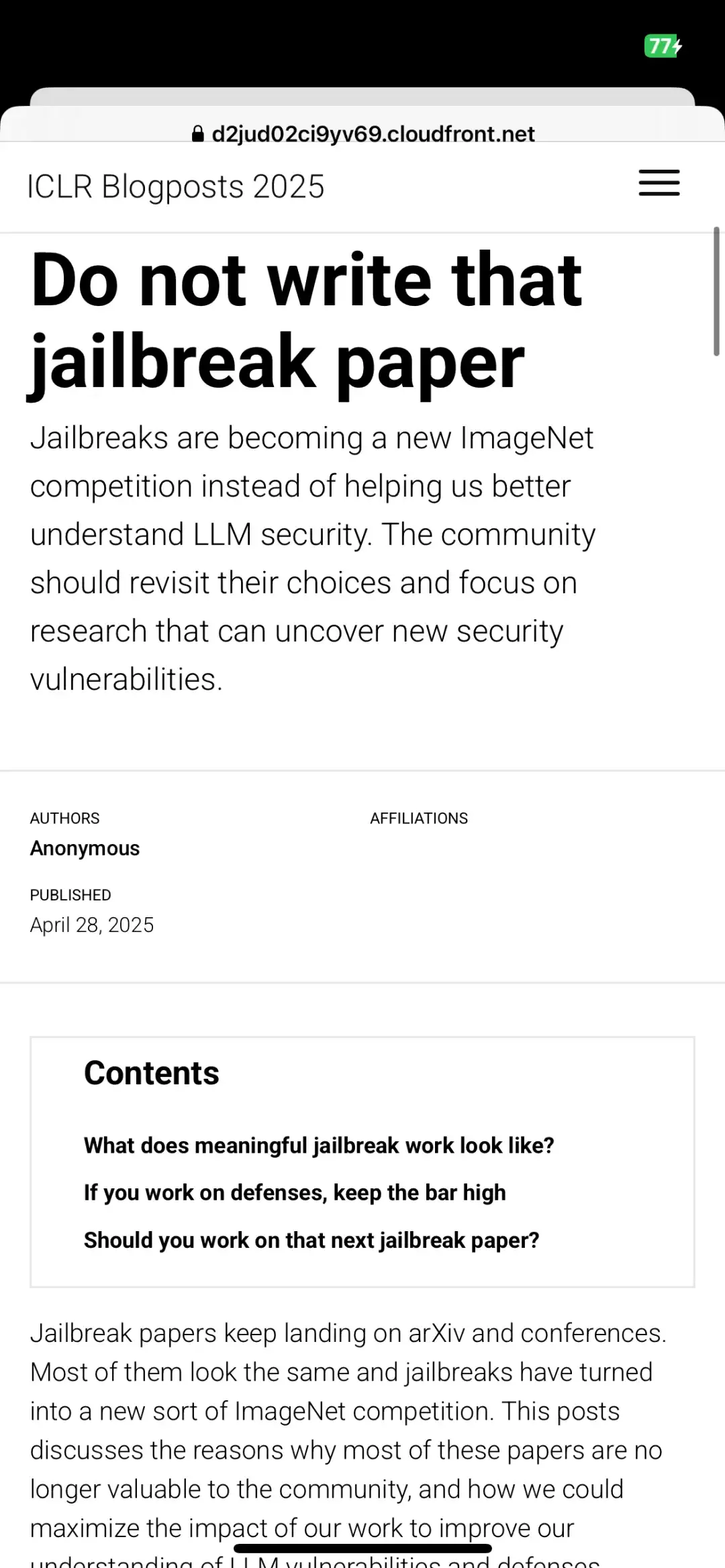 别写jailbreak论文了？