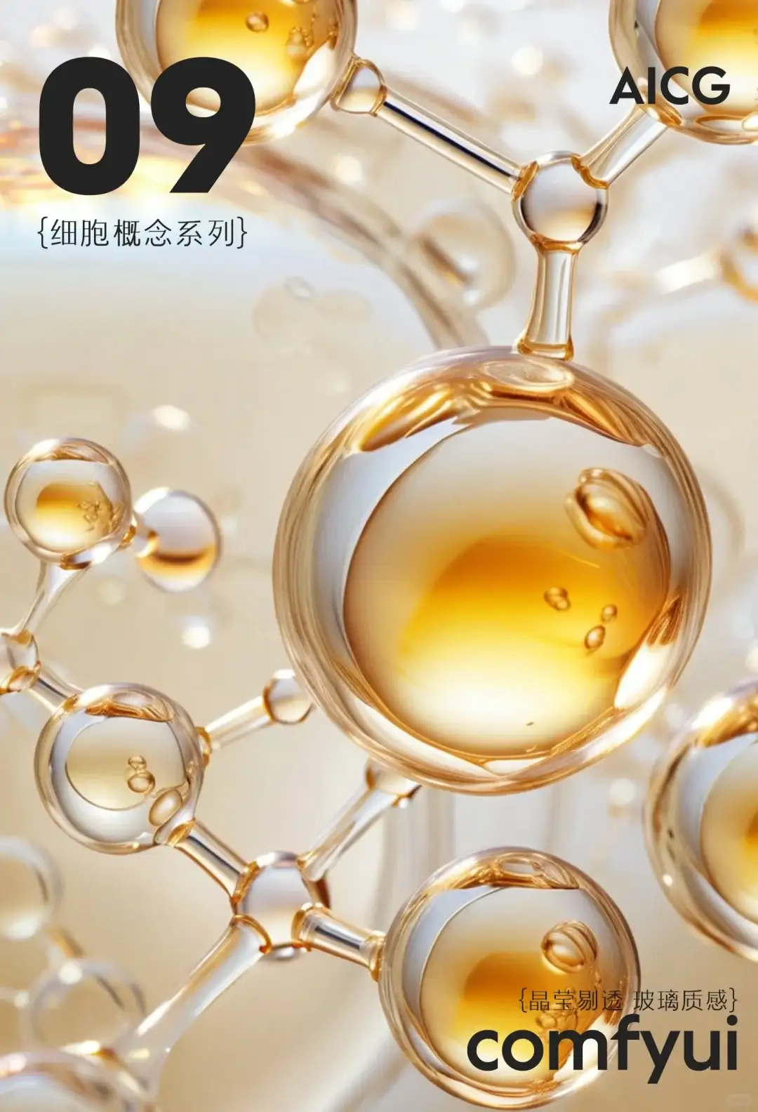 comfyui | AICG水分子细胞素材生成