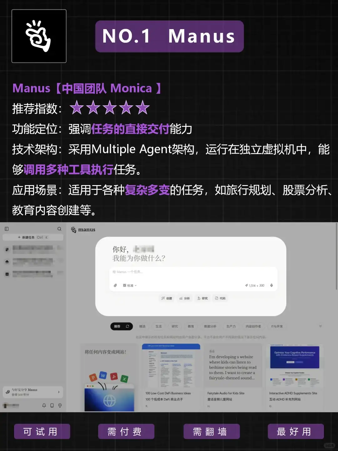 🔍帮你找到最好用的Agent自动AI工具