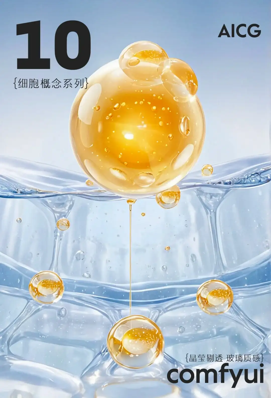 comfyui | AICG水分子细胞素材生成