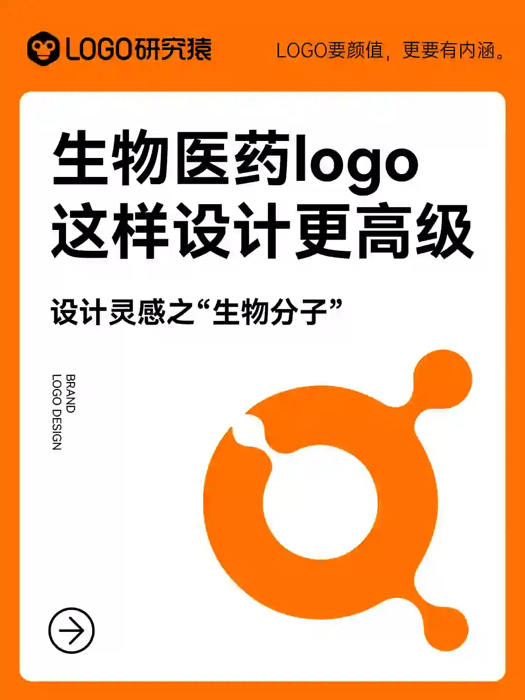logo设计灵感💖生物医药LOGO|简约高级！