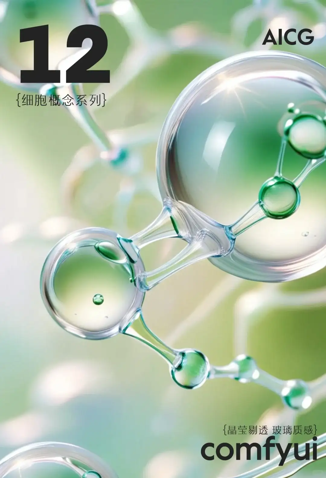comfyui | AICG水分子细胞素材生成