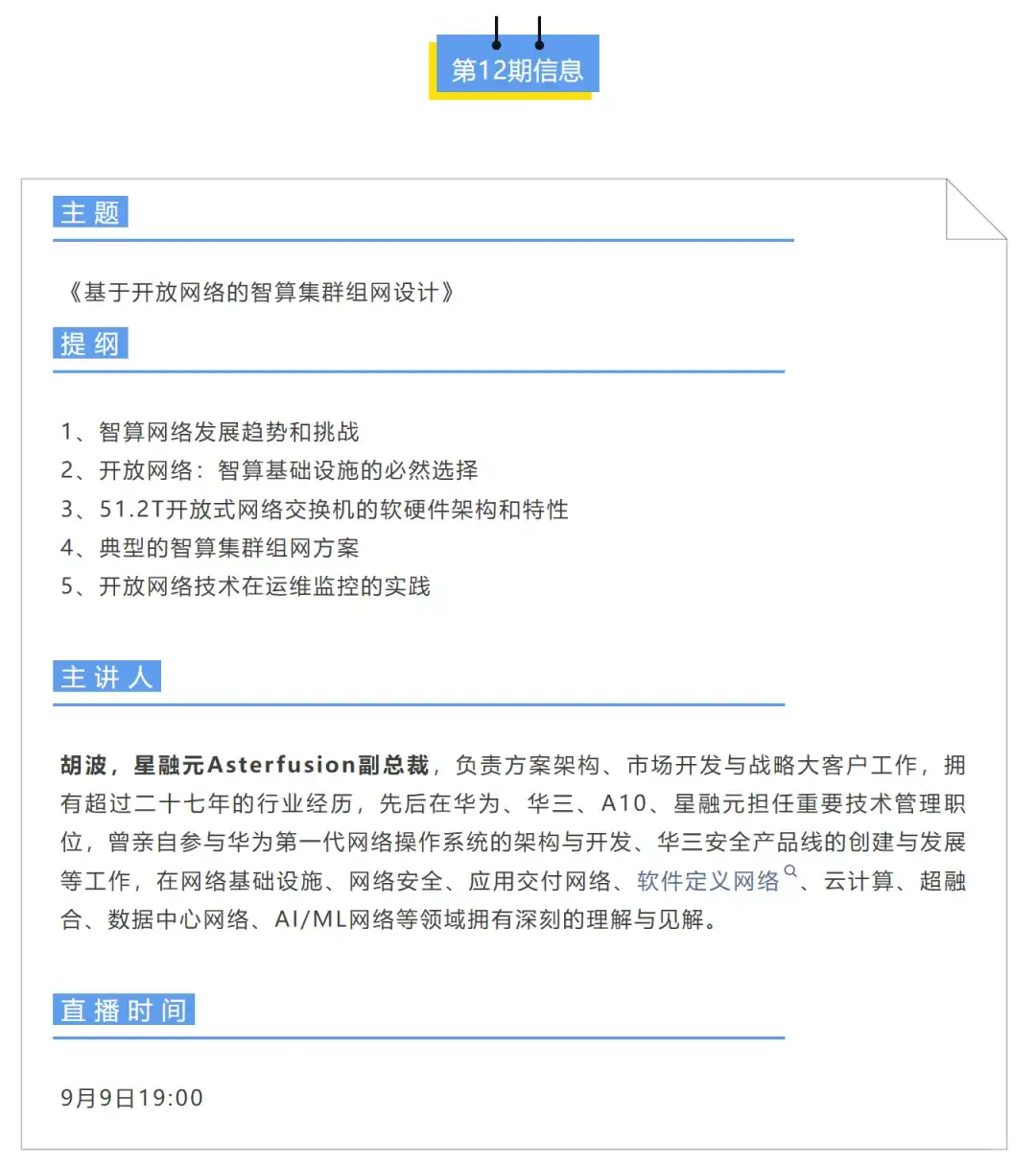 基于开放网络的智算集群组网设计