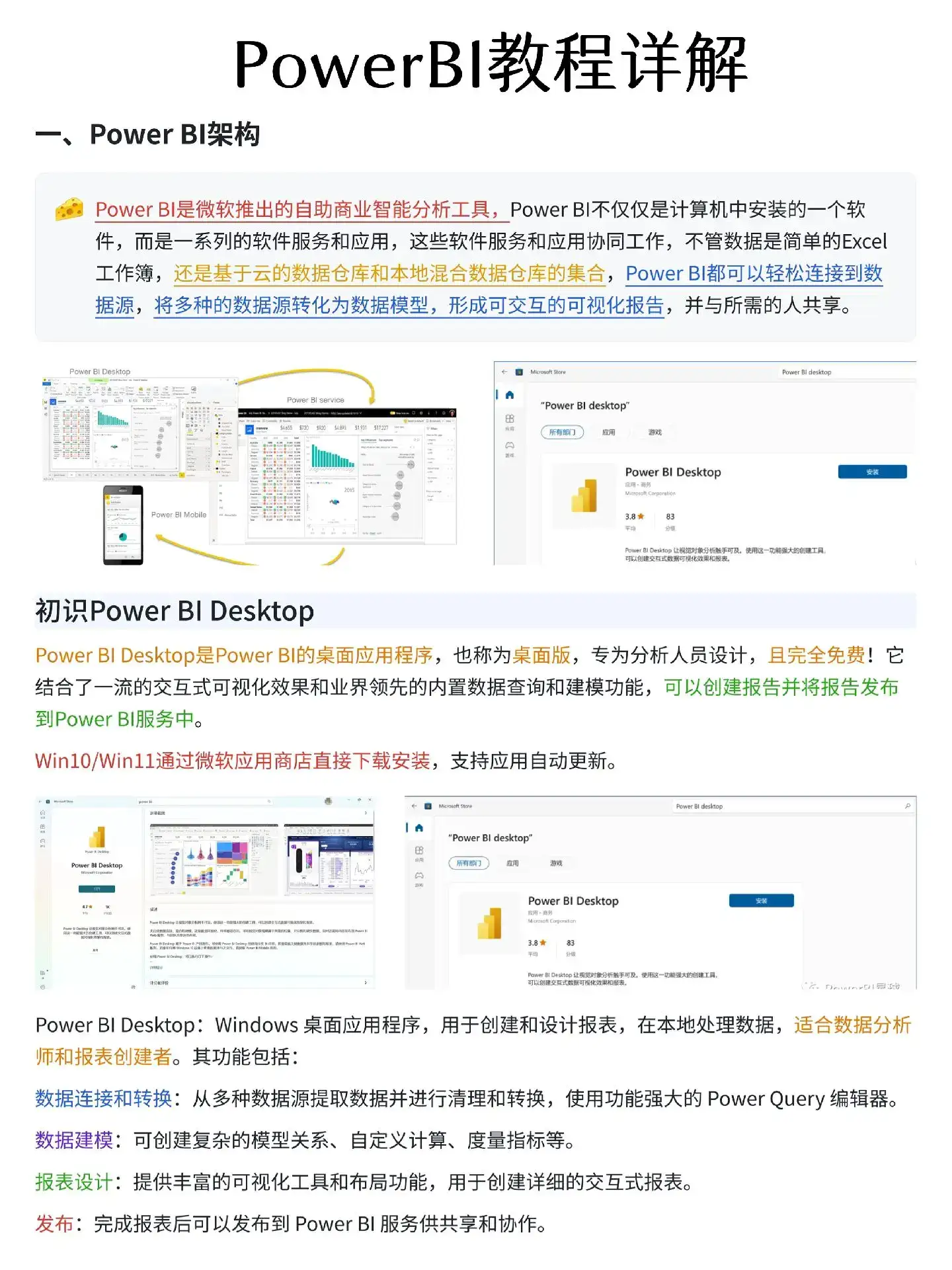 吃透这18页纸你的PowerBi就很牛了