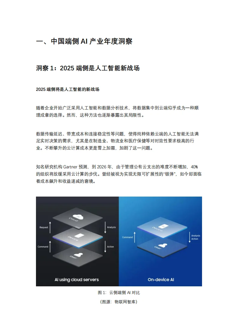 2025年中国端侧AI全景图谱报告