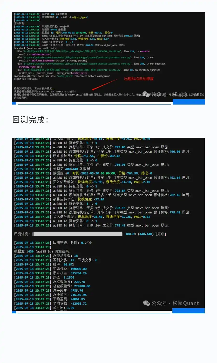 Ai全自动编写策略：双龙戏珠，年化140.38%