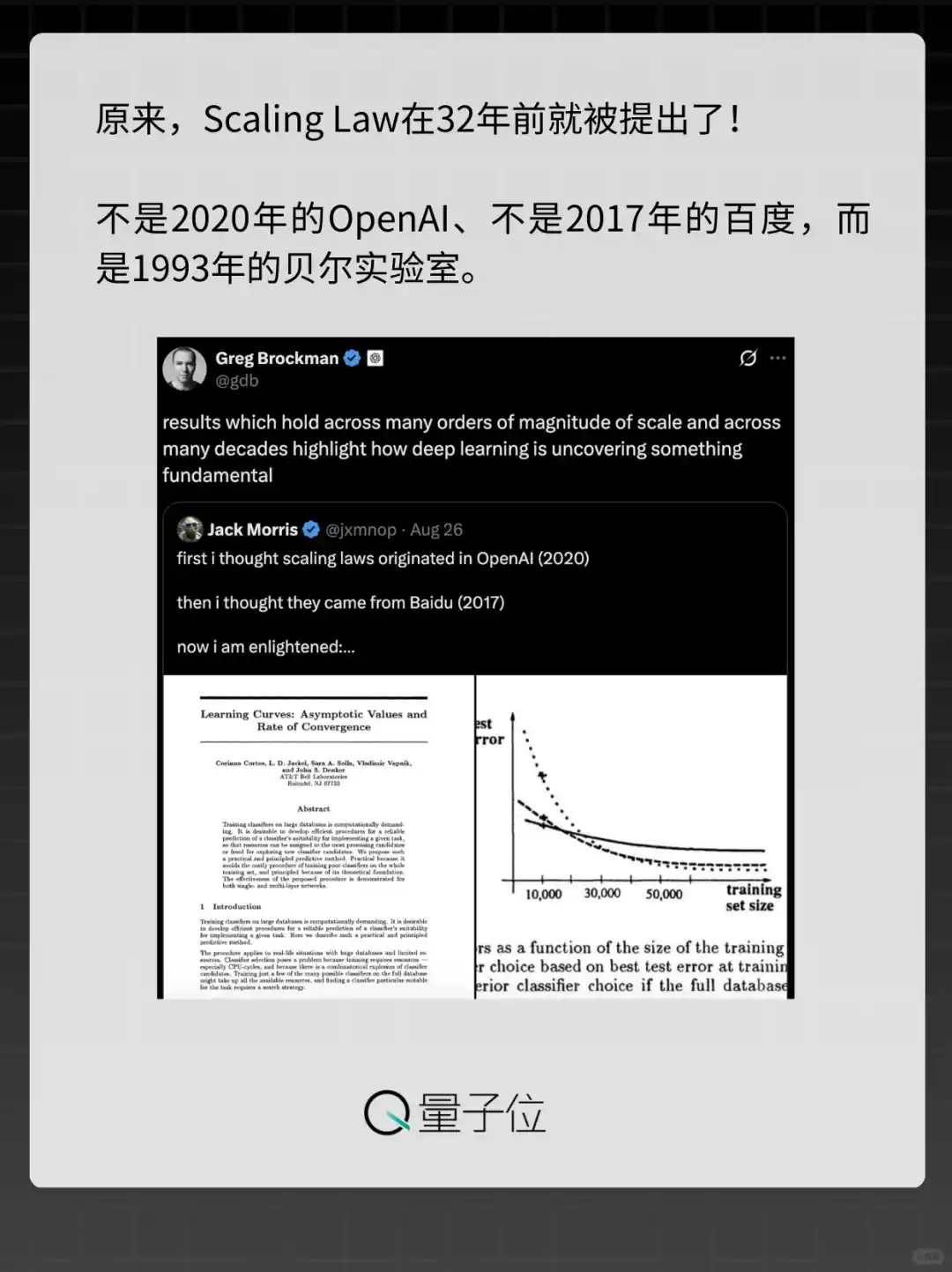 Scaling Law在32年前就提出了